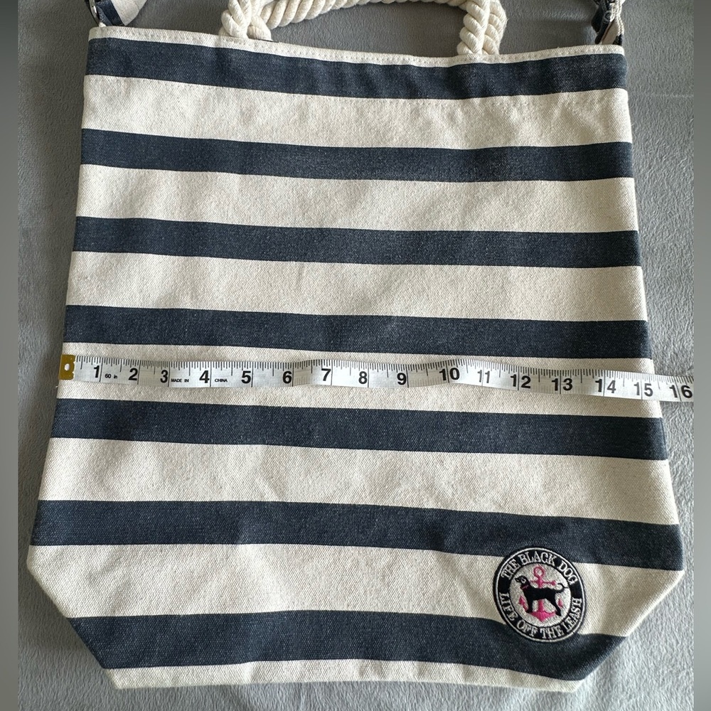 The Black Dog Striped Tote Bag - Picture 8 of 8